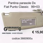 Pantina parasole Dx Fiat Punto Classic