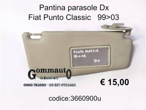 PANTINA PARASOLE DESTRA ORIGINALE ABARTH GRANDE PUNTO 01/08 