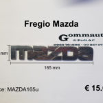 Fregio scritta Mazda  mm 165 x 29