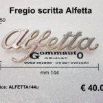 Fregio scritta Alfa Romeo Alfetta  mm 144x50