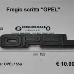 Fregio scritta ''Opel'' mm 155 x 30
