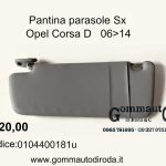 Pantina parasole Sx Opel Corsa D 06>14
