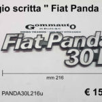 Fregio scritta '' Fiat Panda 30 L'' mm 216 x 70