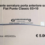 Tirante serratura porta anteriore sx Fiat Punto Classic 03>10