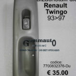 Pulsantiera alzacristalli dx Renault Twingo 93>97