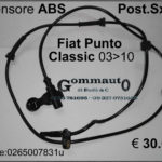 Sensore ABS Posteriore Sx BOSCH Fiat Punto Classic 03>10