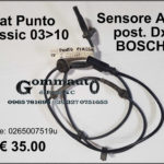 Sensore ABS posteriore dx BOSCH Fiat Punto Classic 03>10