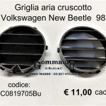 Bocchetta/griglia aria cruscotto VW New Beetle
