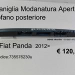 Modanatura/maniglia apertura cofano posteriore Fiat Panda