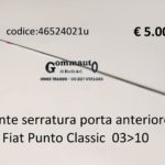 Tirante serratura porta anteriore Dx Fiat Punto Classic 03>10