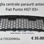 Griglia centrale paraurti anteriore Fiat Punto HGT 03>