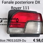 Fanale posteriore Dx Rover 111 89>