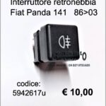 Interruttore retronebbia Fiat Panda 141 86>03