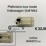 Plafoniera bagagliaio Volkswagen Golf Mk2 83>89