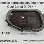 Coperchio portalampada faro Dx Opel Corsa D