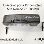 Bracciolo porta Dx completo Alfa 75