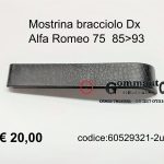 Mostrina bracciolo Dx Alfa Romeo 75