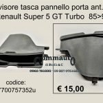 Divisore tasca pannello porta Renault Super 5 GT Turbo