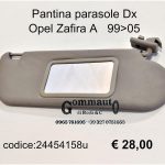 Pantina parasole Dx Opel Zafira A