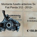 Montante fusello ant. Sx Fiat Panda 312