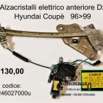 Alzacristalli elettrico ant. Dx Hyundai Coupè