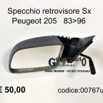 Specchio retrovisore Sx Peugeot 205