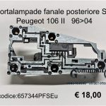 Portalampade fanale post.Sx Peugeot 106