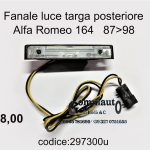 Fanale luce targa post. Alfa Romeo 164