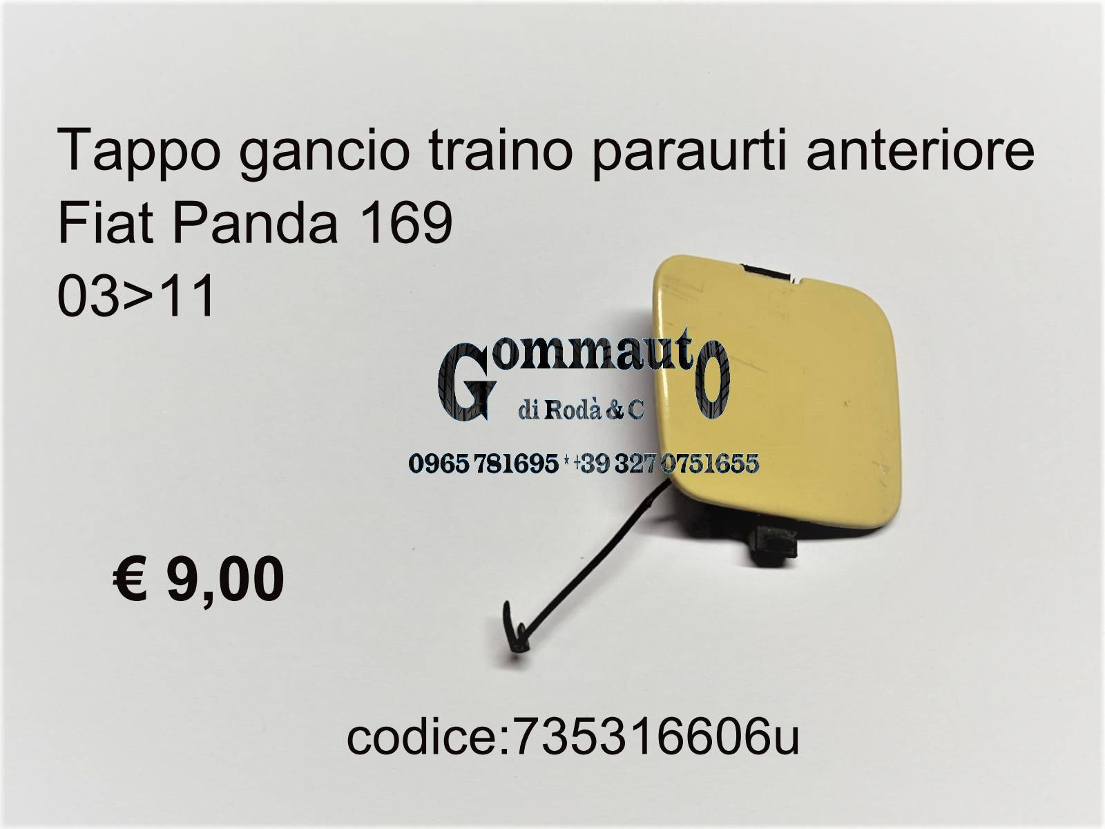 Equal Quality P3699 Tappo Gancio Traino Anteriore 