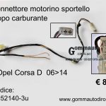 Connettore motorino sportello tappo carburante Opel Corsa D