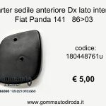 Carter sedile ant. Dx Fiat Panda 141