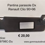 Pantina parasole Dx Renault Clio 90>96