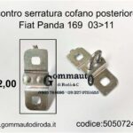 Scontro serratura cofano post. Fiat Panda 169