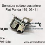 Serratura cofano post. Fiat Panda 169