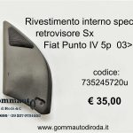 Rivestimento interno specchio retrovisore Sx Fiat Punto IV 03>10