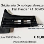 Griglia aria Dx sottoparabrezza Fiat Panda 141