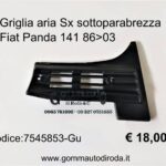 Griglia aria Sx sottoparabrezza Fiat Panda 141
