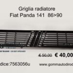 Griglia radiatore Fiat Panda 141 86>90