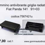 Gommino antivibrante griglia Fiat Panda