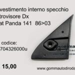 Rivestimento interno specchio retrovisore Dx Fiat Panda 141