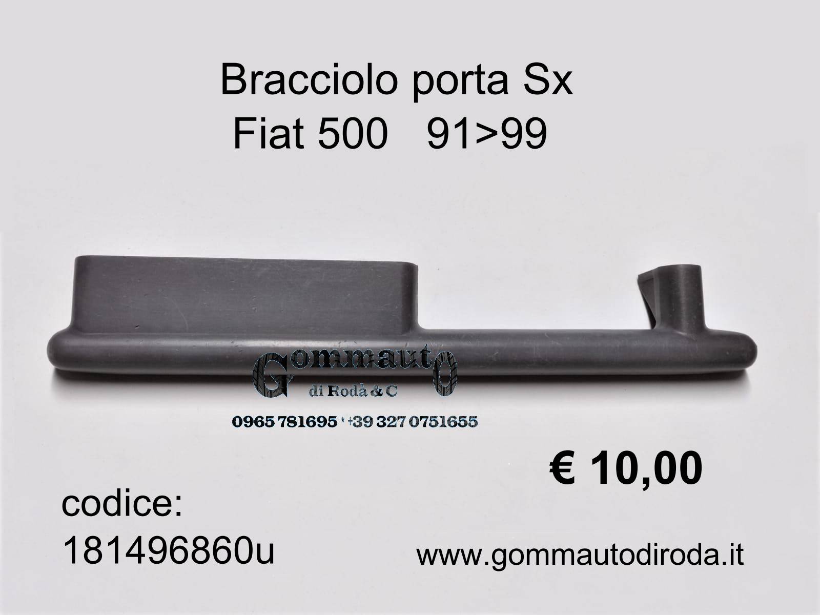 Bracciolo porta Sx Fiat 500 91>99