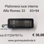 Plafoniera luce interna Alfa Romeo 33
