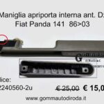 Maniglia apriporta interna Dx Fiat Panda