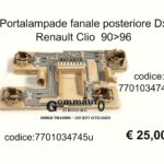 Portalampade fanale posteriore Dx Renault Clio 90>96