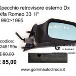 Specchio retrovisore Dx Alfa Romeo 33 II° 90>95